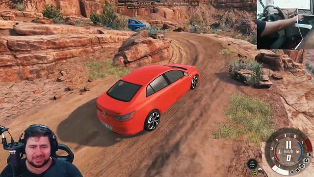 LİNEA VS MEGANE MULTİPLAYER KAPIŞTIK DRAG VE OFFROAD / BeamNG.drive / Diy Arduino steering wheel se смотреть онлайн