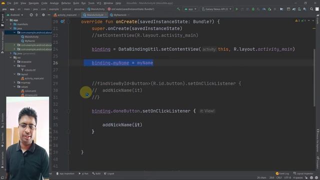 Class 24 - Finishing Up About Me binding Class |Android App Development Complete Course In Hindi смотреть онлайн