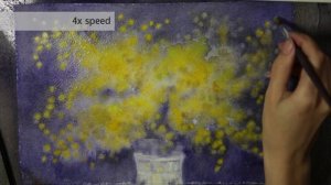 How to Paint a Acacia Dealbata (Mimosa in Russia) Watercolor. Tutorial.