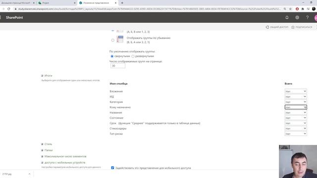 Реестр рисков проекта в MS Project Online смотреть онлайн