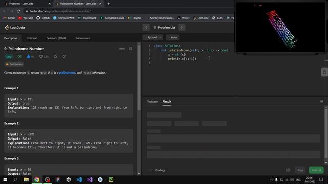 Pythonla Leetcode 9 - Palindrome Number Məsələsinin Həlli #leetcode #python смотреть онлайн