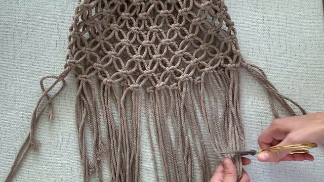How To Make a Macrame Bag (Shoulder/Crossbody Bag with Adjustable Strap) | Macrame Tutorial смотреть онлайн