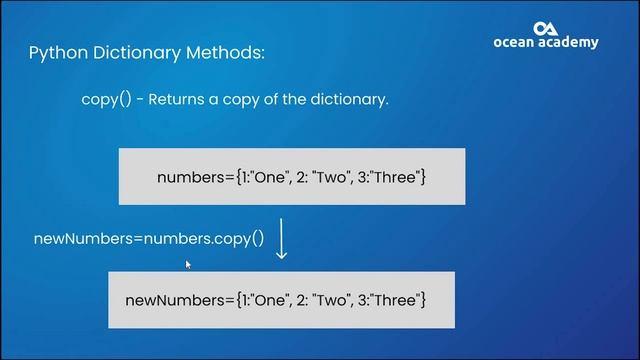 Python Dictionary Methods in Tamil #oceanacademy #python #dictionaryinpython #datatypesinpython смотреть онлайн