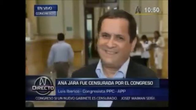 El vocero de la Bancada Luis Iberico analiza la censura de Ana Jara смотреть онлайн