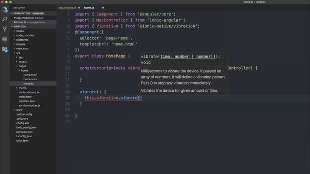 Vibration with Ionic 3, Ionic Native and Angular 4 смотреть онлайн