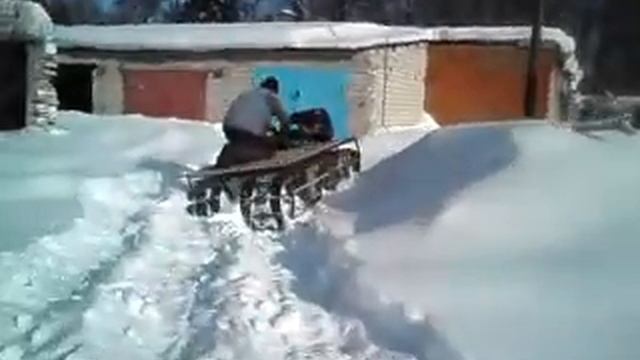 Гусеничный снегоход самоделка смотреть онлайн
