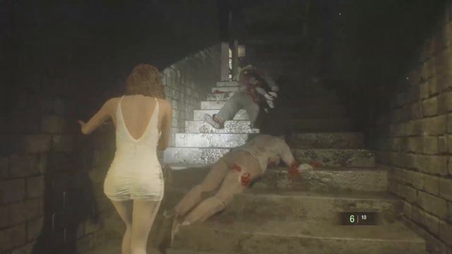 resident evil 3 ryona jill 36 part 8 white dress outfit mods zombie fight re3 remake video game смотреть онлайн