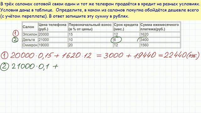Задача 3 №324194 ЕГЭ по математике. Урок 32 смотреть онлайн