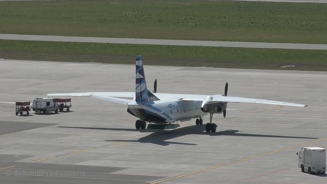 Vulkan Air Antonov 26 (start up, taxiing and take off) at Zürich-Kloten/with live ATC смотреть онлайн