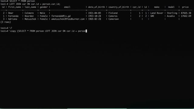 PostgreSQL: Exporting Query Results to CSV | Course | 2019 смотреть онлайн