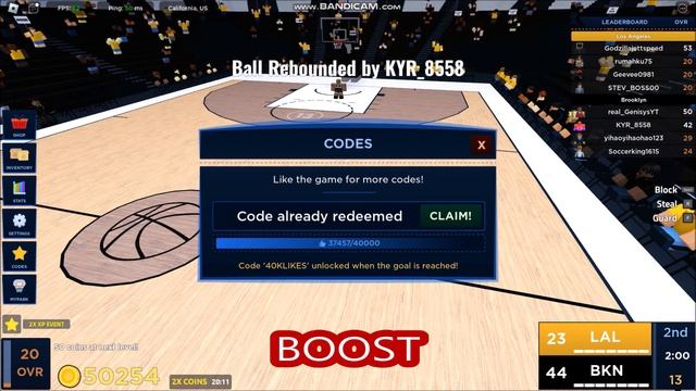 *NEW UPDATE CODES* [UPD] Basketball Legends ROBLOX | ALL CODES | SEPTEMBER 15, 2023 смотреть онлайн
