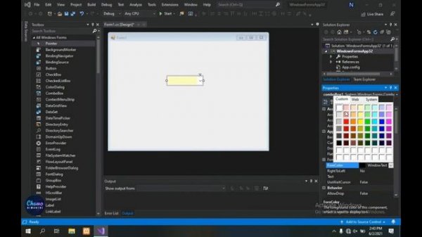 how to use ComboBox in visual studio windows form application | use dropdown menu in visual studio