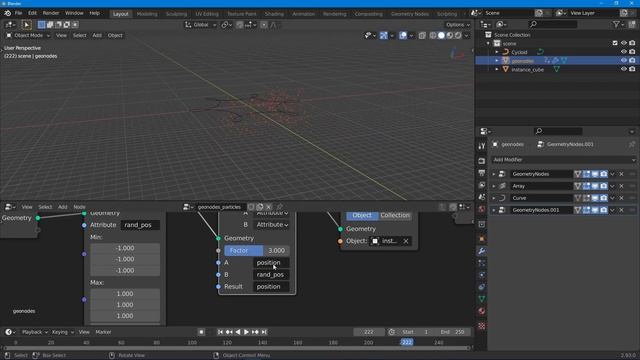 Blender 2.93 Geometry Nodes Tutorial: Easy Mograph - Curve Particles смотреть онлайн