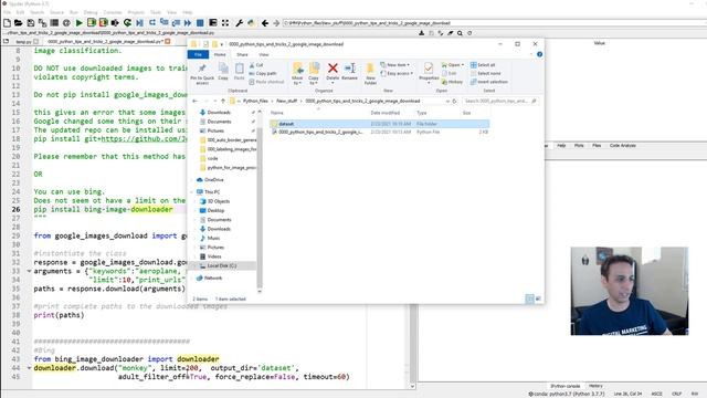 Python tips and tricks - 2: Downloading images from online search смотреть онлайн