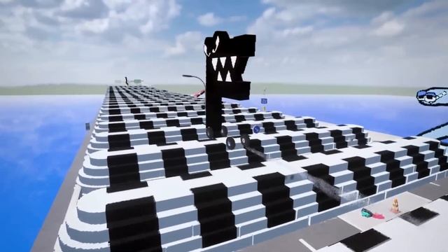 Alphabet & Number Lore Cars vs 100 Speed Bumps | Teardown смотреть онлайн