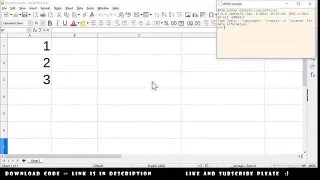 ? Run Python Script in LibreOffice ? смотреть онлайн