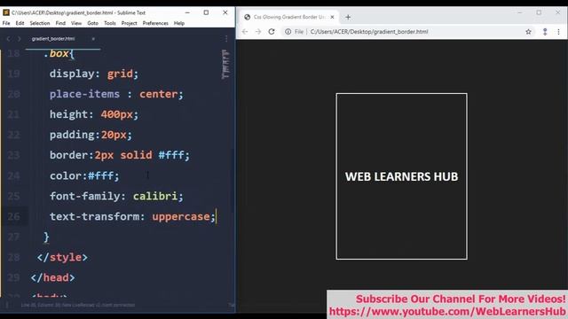 Glowing gradient border (conic-gradient) | css tips & tricks | Web design and development tutorials смотреть онлайн