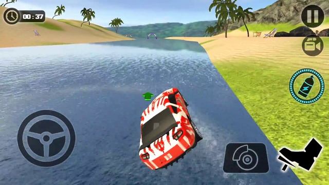 Floating Water Surfer Car Driving 3D Beach Racing Best Android GamePlay смотреть онлайн