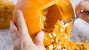 Как чистить тыкву