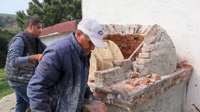 Making a pizza oven from fire brick / Ateş Tuğlasından Pizza&Taş&Köy Fırını Yapımı смотреть онлайн