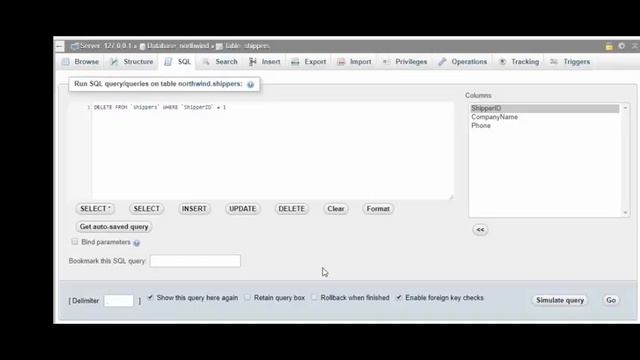 SQL DELETE Statement смотреть онлайн