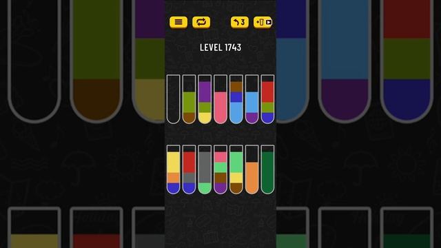 Water sort puzzle level 1743