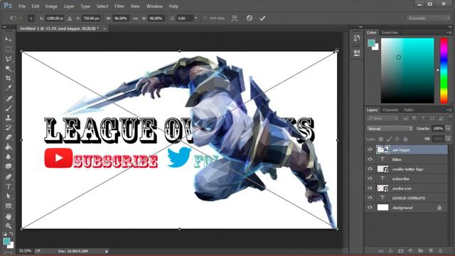 League Overlays Channel Art Time Lapse смотреть онлайн