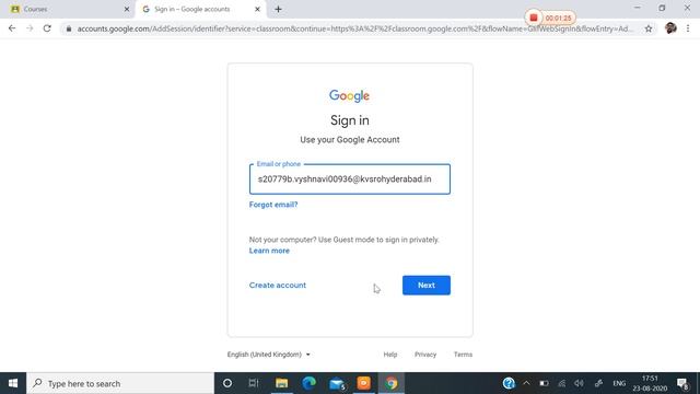 how to join google classroom through user id and password provided by kvs.. смотреть онлайн