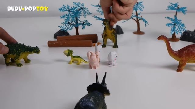 최강전사 미니특공대 액션피규어 장난감으로 변신 공룡을 물리쳐라 (Miniforce Action Figure Toys VS Dinosaurs) - 두두팝토이