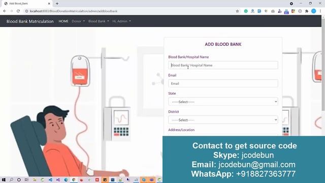 Online blood donation project in java using Jsp, Servlet and MYSQL смотреть онлайн