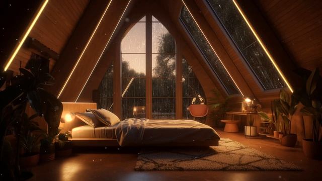 DRIFT Away with ASMR THUNDER Rainfall Calming Rain Sounds and Relaxation Rain Sounds for Sleeping смотреть онлайн