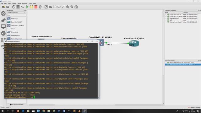 GNS 3. Python telnet script. смотреть онлайн