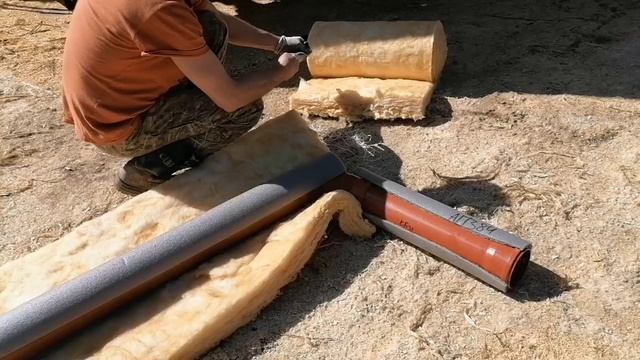 Делаем канализацию под домом, выводим к септику. смотреть онлайн