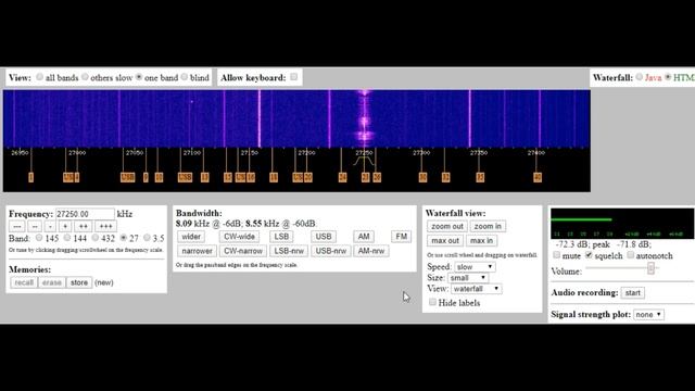 WEB SDR ... 27Mhz