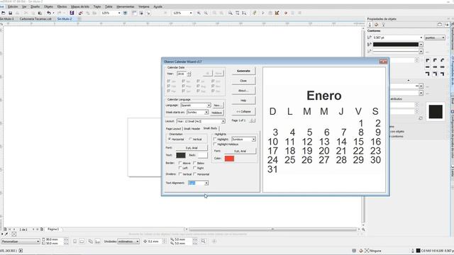 como hacer un calendario con corel draw смотреть онлайн