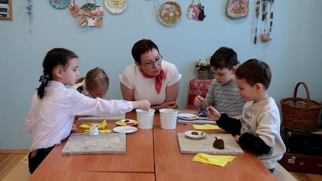 Мастер класс "Глиняная игрушка" / часть 2 роспись смотреть онлайн