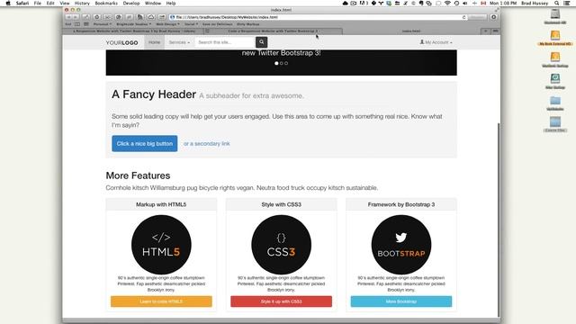 Code a Responsive Website with Bootstrap 3 - [Lecture 16] Style the Feature Section with CSS смотреть онлайн