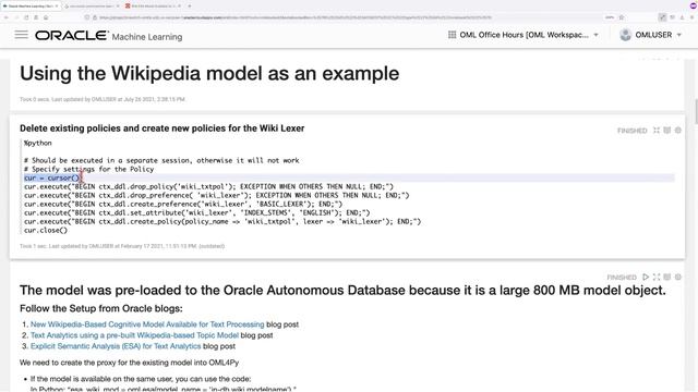 OML feature highlight: New OML Notebook templates for ML Feature Extraction with Text (ESA) смотреть онлайн