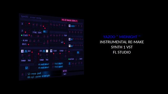 Yazoo '' Midnight '' Instrumental Re-make Synth 1 Vst- Fl Studio смотреть онлайн