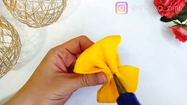 DIY Простые бантики из фетра. Проще не бывает - быстро и легко сделать. смотреть онлайн