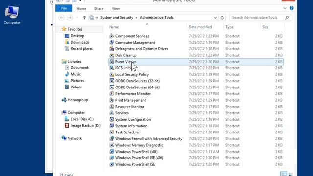 Windows 8.0 Professional - View Events in the Control Panel Event Log смотреть онлайн