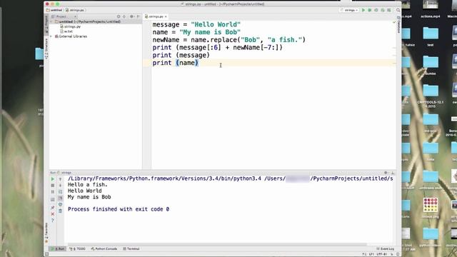 Learn Python - Revisiting Strings a bit more explanation смотреть онлайн