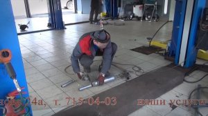 Замена глушителя Рено Логан. Ремонт глушителя на Рено Логан.