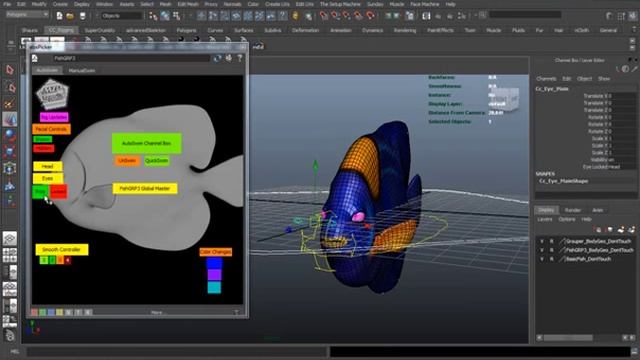 FREE Fish Rig for Autodesk Maya Download Demo by Shaun Keenan / Edge3Dcgi смотреть онлайн