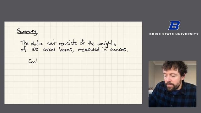 Summarizing a Data Set смотреть онлайн