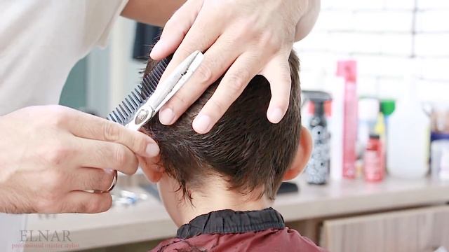 Boy Haircut With Scissors | Hair Tutorial #stylistelnar