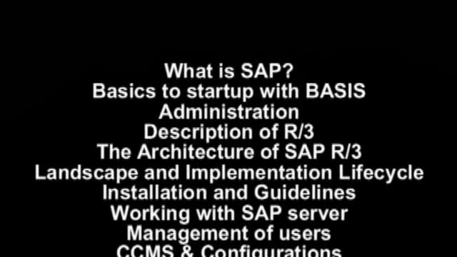 SAP BASIS & security consultant video tutorial Training смотреть онлайн
