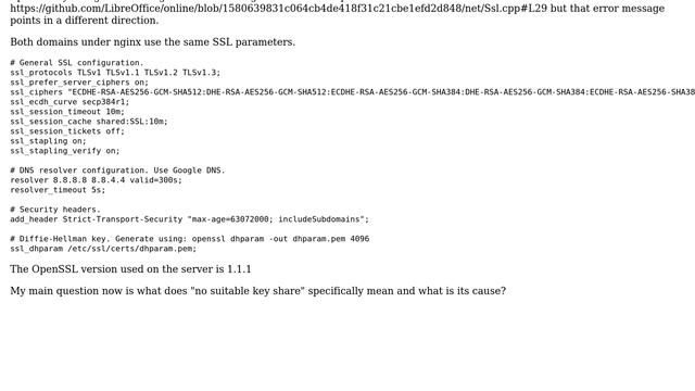 DevOps & SysAdmins: Nginx SSL Handshake Error (No suitable key share) смотреть онлайн