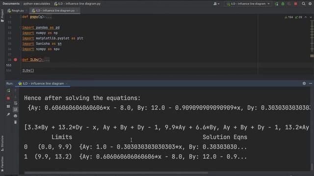 Python Program for Drawing Determinate Beam ILDs(Influence Line Diagrams) смотреть онлайн