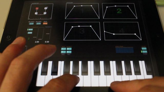 iPad iPhone Music App: DXi FM Synthesizer смотреть онлайн